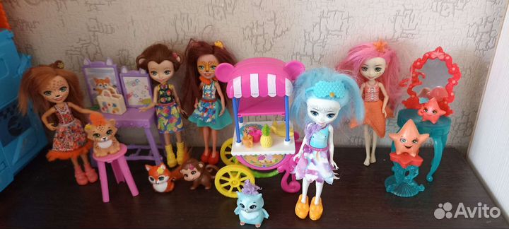 Enchantimals Энчантималс куклы с аксами