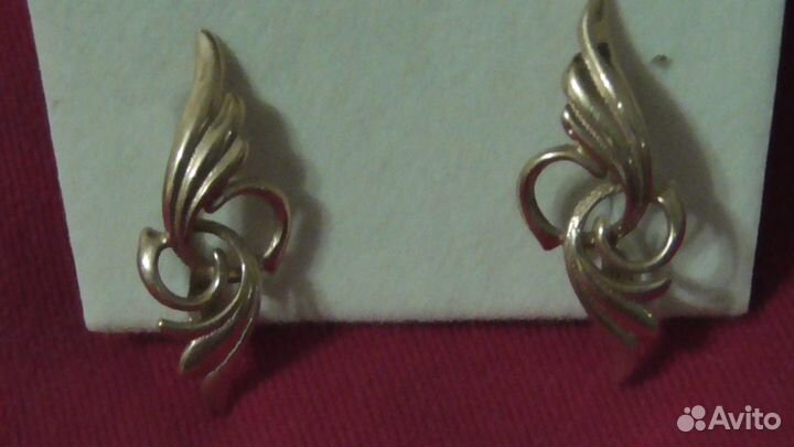Золотые серьги СССР 4,37 гр