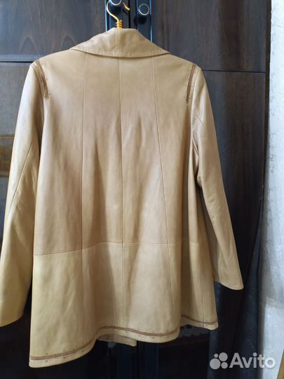 Куртка кожаная женская италия 50-54