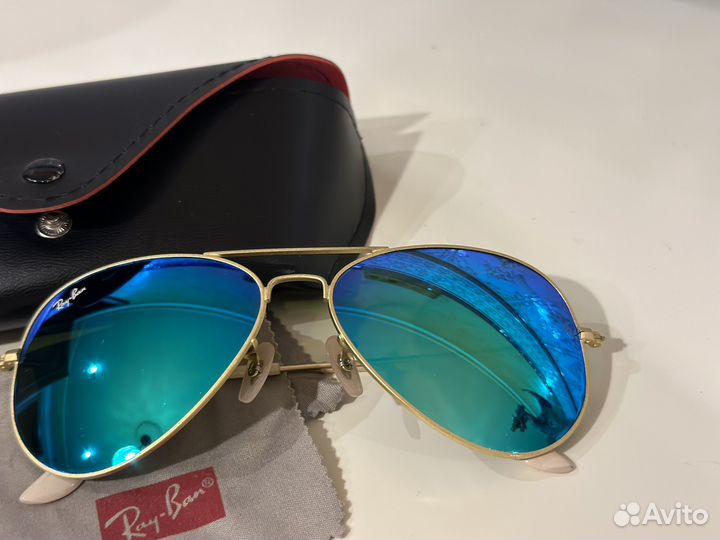 Солнцезащитные очки в стиле Ray Ban зеркальные