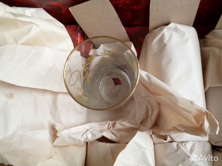 Кувшин и 6 стаканов Гусь-Хрустальный