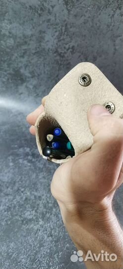 Пенал для ручек или очков из натуральной кожи