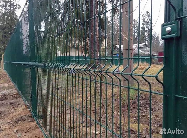 Забор сетка 3д