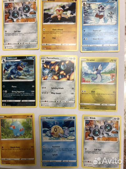 Карточки 31 шт покемон, новые, оригинал