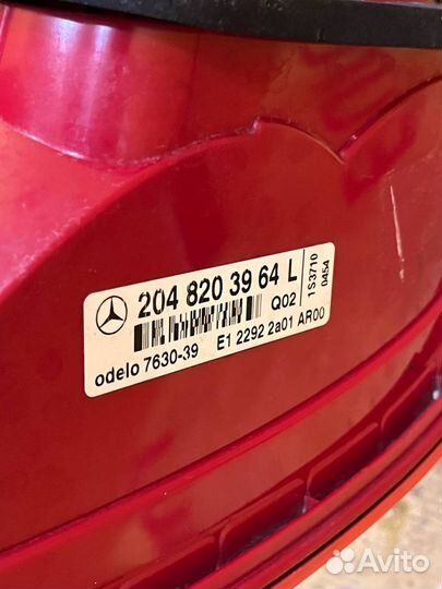 Фонарь задний левый Mercedes-Benz C-Class W204