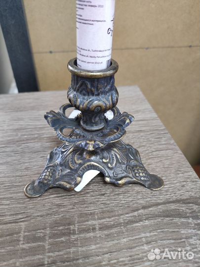 Подсвечник, бронза