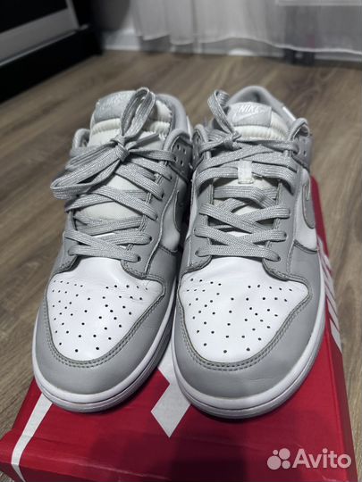 Кроссовки nike dunk low grey