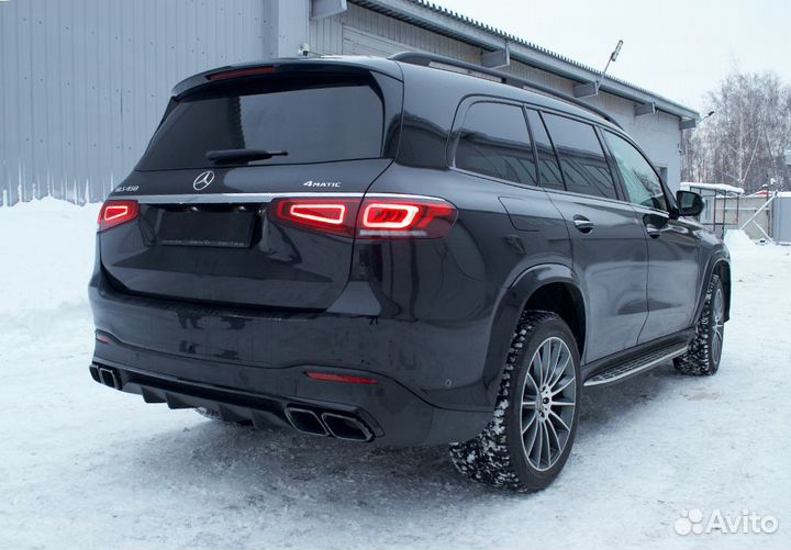 Диффузор насадки 63 черные Mercedes GLS 167