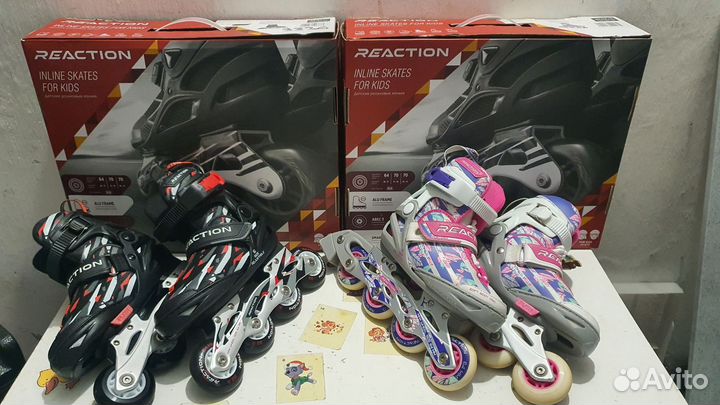 Детские раздвижные ролики reaction