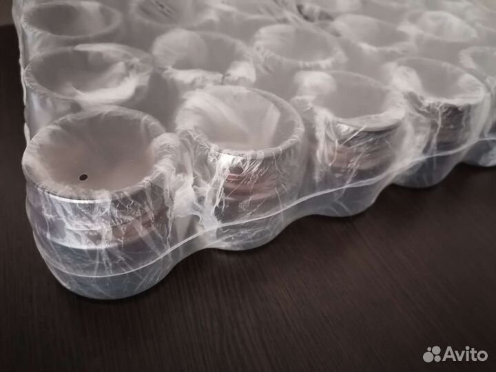 Банки с крышкой 100 мл янтарные