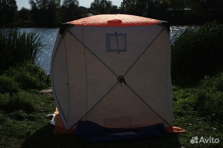 Палатка зимняя куб-2, В-180см, Ш-180см, 3 слойная