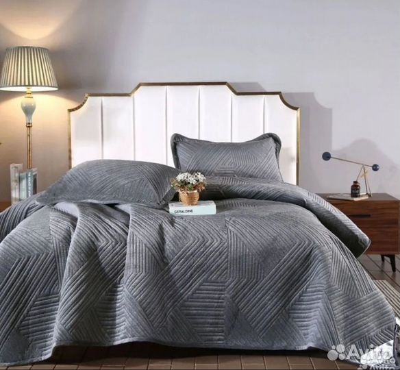 Покрывало велюр с наволочками