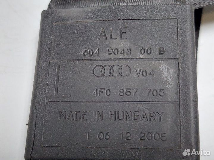 Ремень безопасности передний левый Audi A6 С6 2007