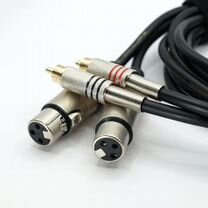 Аудиокабель dremake 2XLR Female - 2RCA