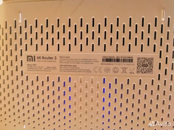 Wi-Fi роутер Xiaomi mi 3