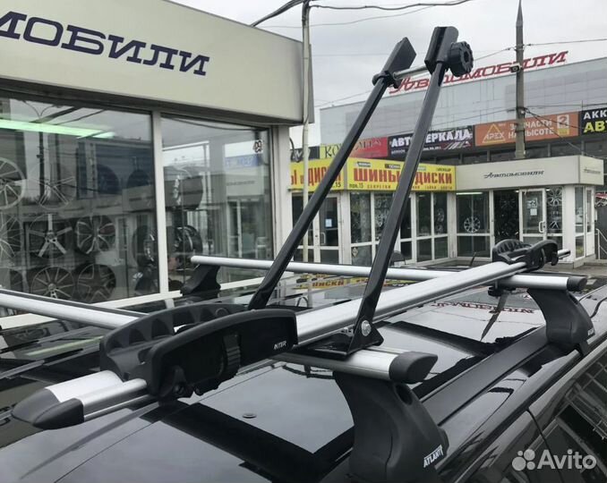 Велосипедное крепление Интер алюминиевое на крышу