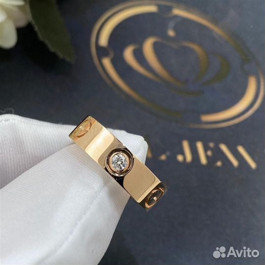 Кольцо Cartier Love, 3 бриллианта 0,22ct