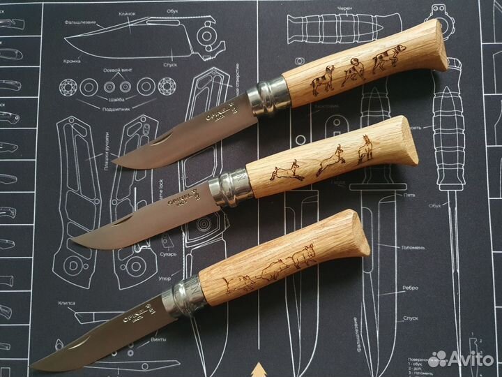 Складной нож Opinel №8 Animalia