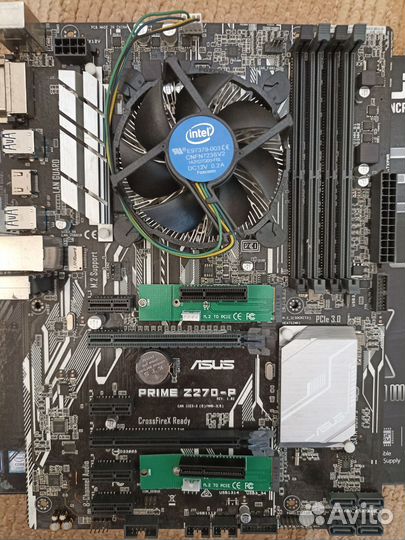 Материнская плата Asus prime z270 p + процессор