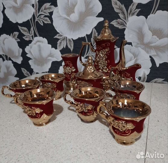 Новый чайный сервиз бархат