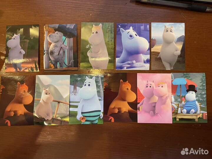 Муми трогательная зима наклейки лента