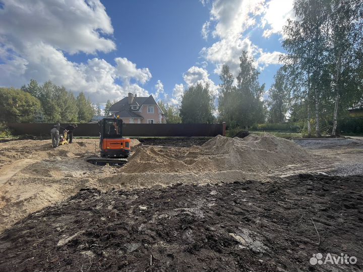 Услуги мини экскаватора копка земляные работы