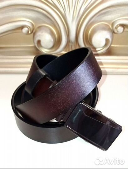 Ремень мужской двухсторонний синий/черн и коричн/ч