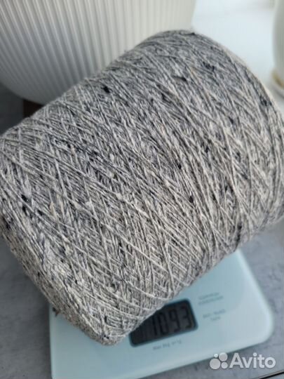 Итальянская пряжа на бобине твид