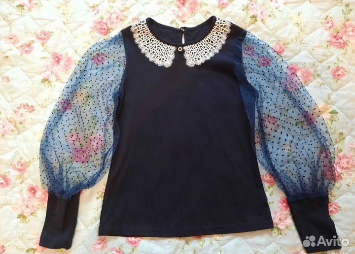 Блузка для девочки школьная