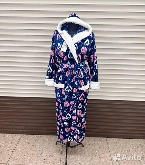 Халат махровый женский