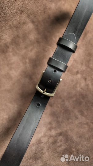 Ремень кожаный ручной работы