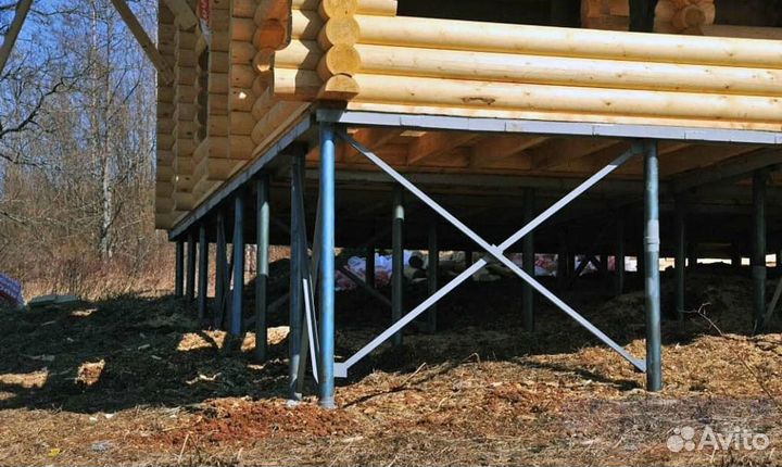 Монтаж свай