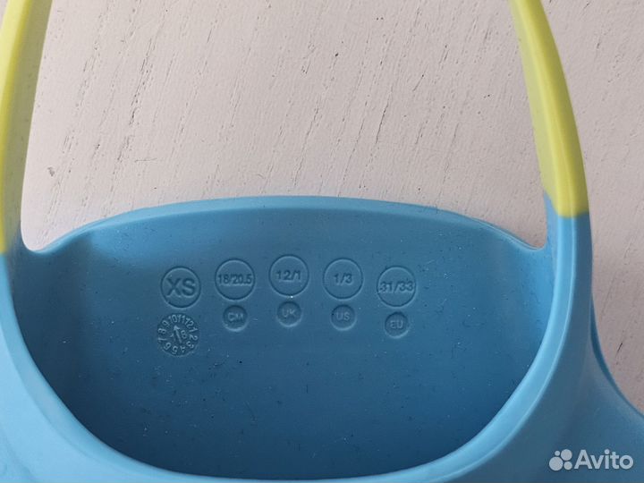 Ласты Speedo XS, 31-33, бирюзовые