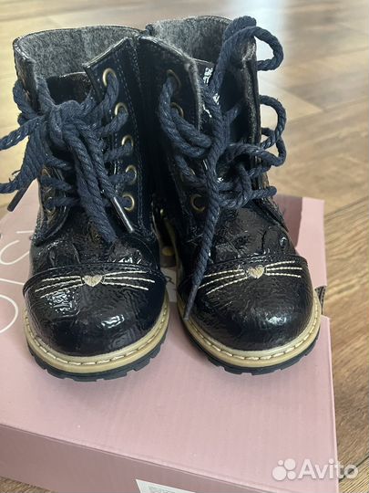 Ботинки демисезонные для девочки 23 размер tombi