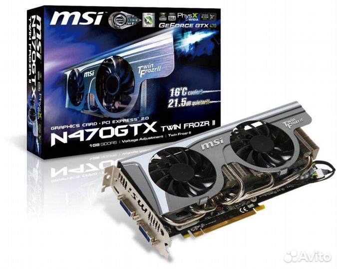 N470GTX Twin Frozr II MSI Видеокарта