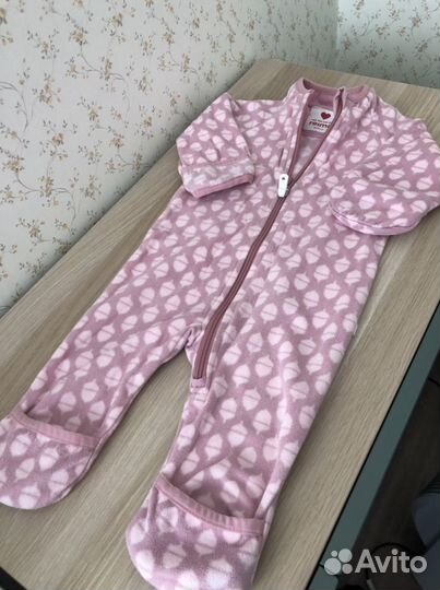 Флисовый комбинезон reima 62/68