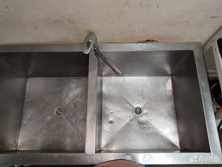 Ванна моечная 2х секционная