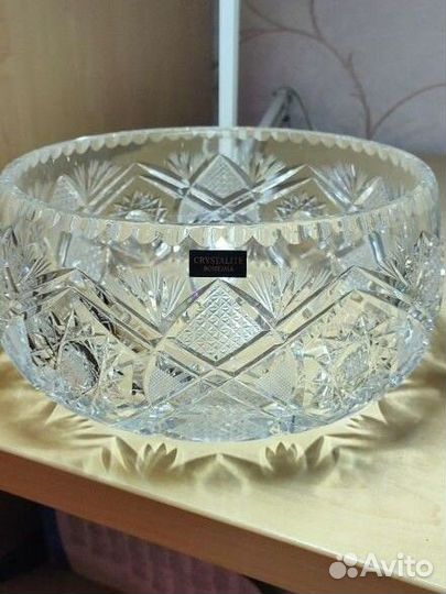 Хрустальная ваза под фрукты Bohemia