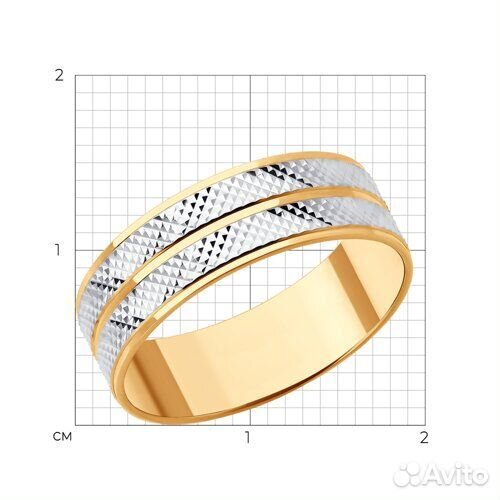 Кольцо sokolov из золота, 110265, р.16