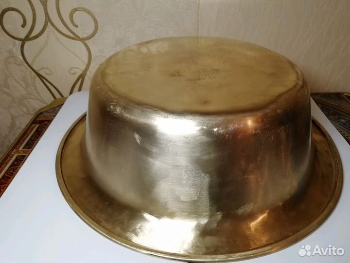 Таз медный, латунный. СССР. 10л