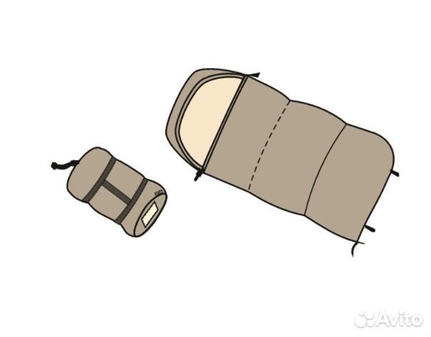 Cпальный мешок-одеяло верблюд -30С