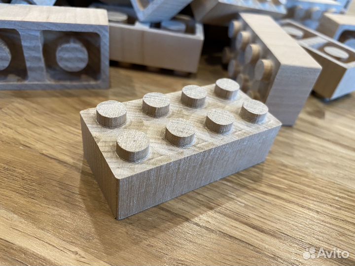 Lego конструктор натуральное дерево
