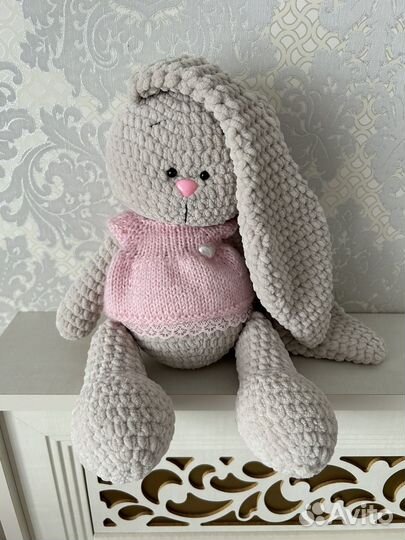 Зайка ми вязаный ручной работы
