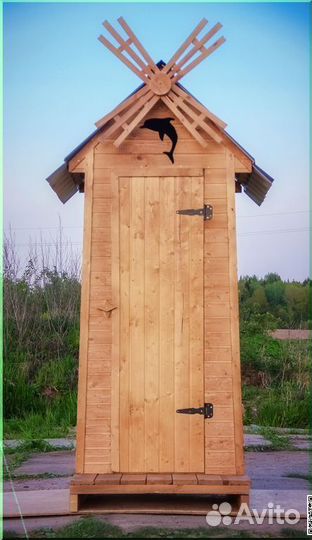 Дачный туалет с установкой KEY674