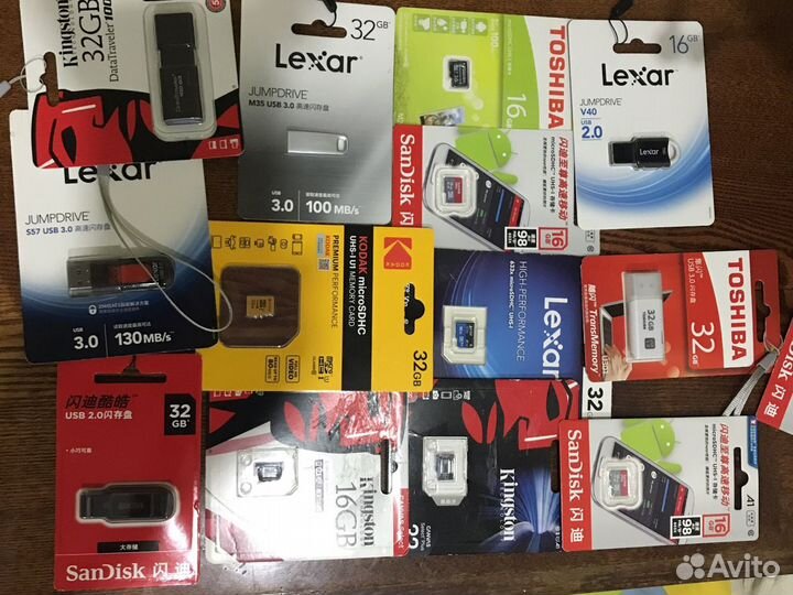 Флэшки usb и micro SD. Новые