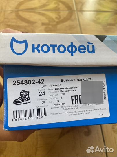 Сапоги Котофей