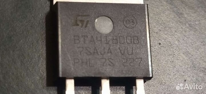 Симистор BTA41 800B 7saja VU PHL 7S 227