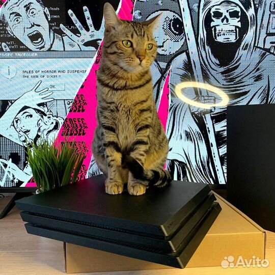 Sony PS4 PRO Black + много игр