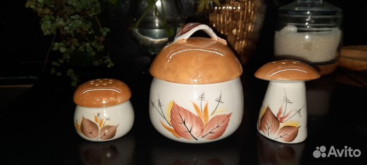 Набор грибы для соли, перца, соуса. Сысерть. СССР