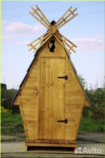 Дачный туалет с лебедем XDO